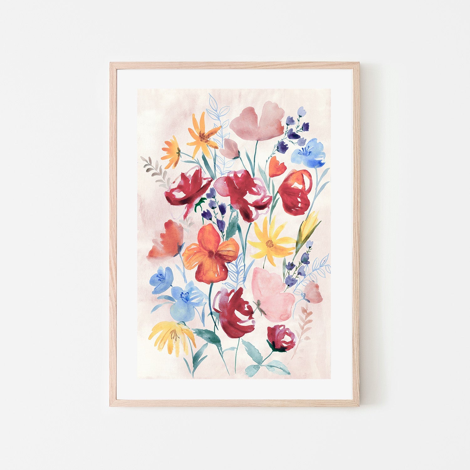 wall-art-print-canvas-poster-framed-Soft Blooms in Gentle Waterco...-6