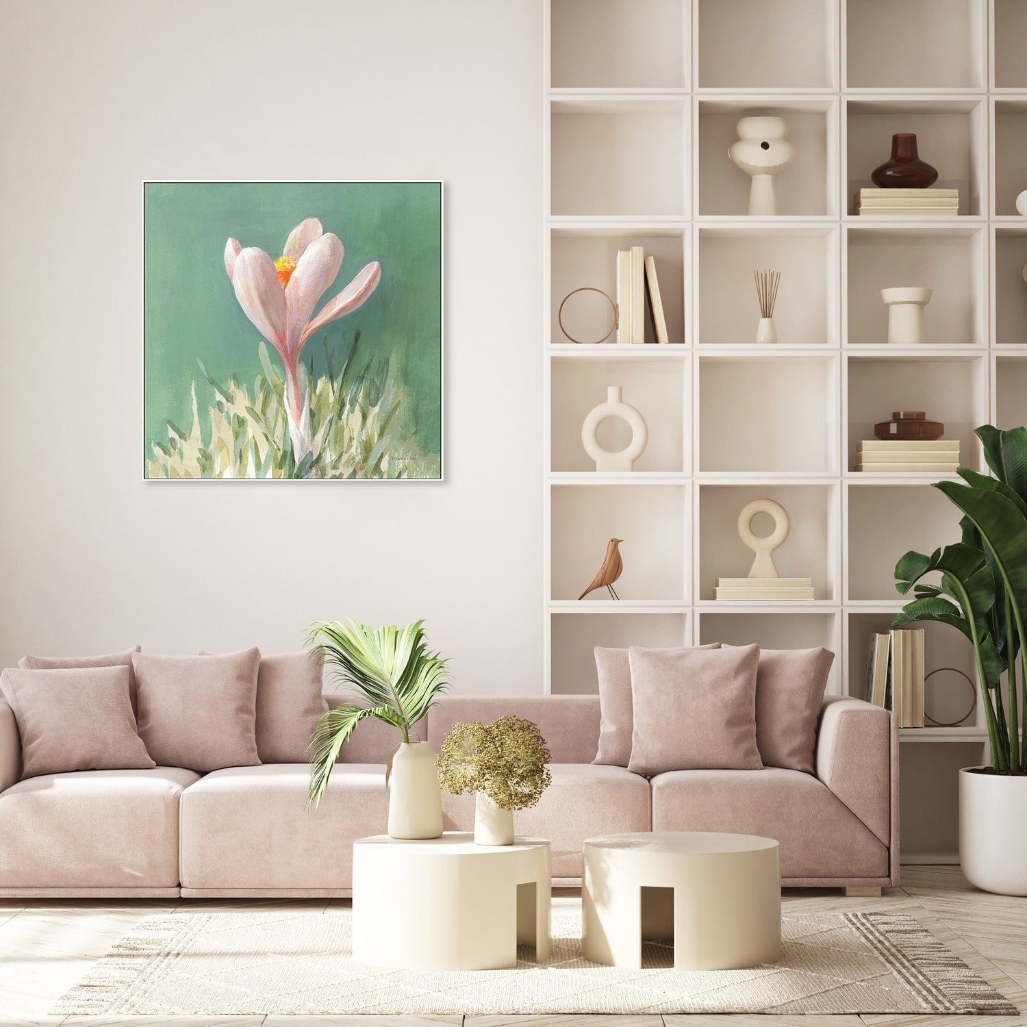 wall-art-print-canvas-poster-framed-Soft Crocus-by-Danhui Nai-Gioia Wall Art