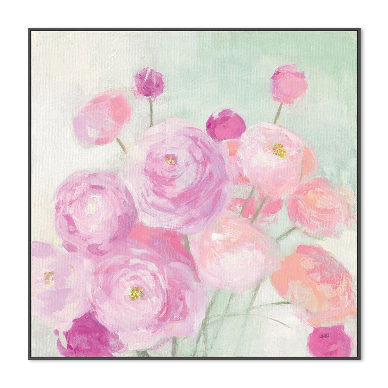 wall-art-print-canvas-poster-framed-Soft Ranunculus-by-Julia Purinton-Gioia Wall Art