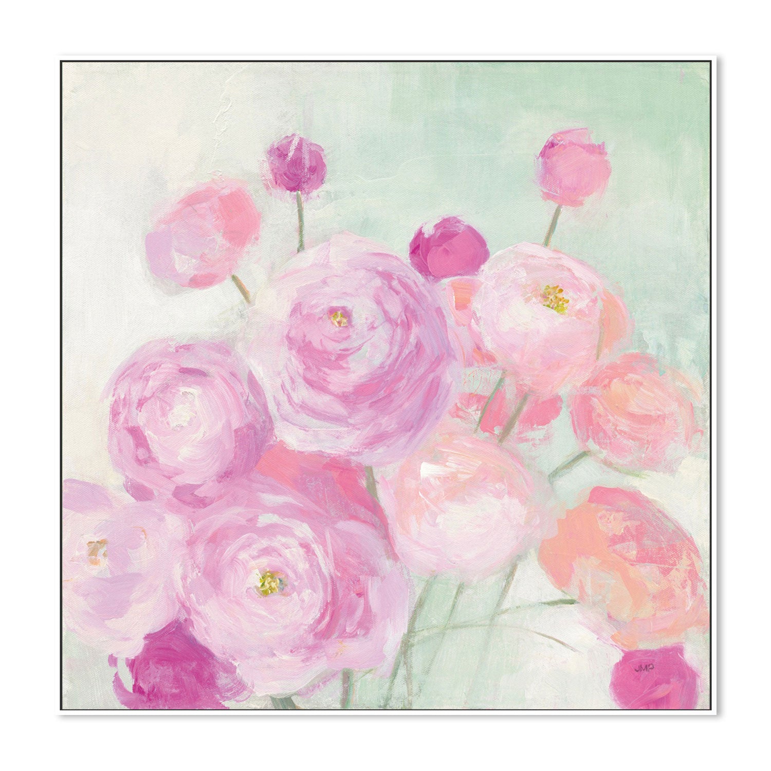 wall-art-print-canvas-poster-framed-Soft Ranunculus-by-Julia Purinton-Gioia Wall Art
