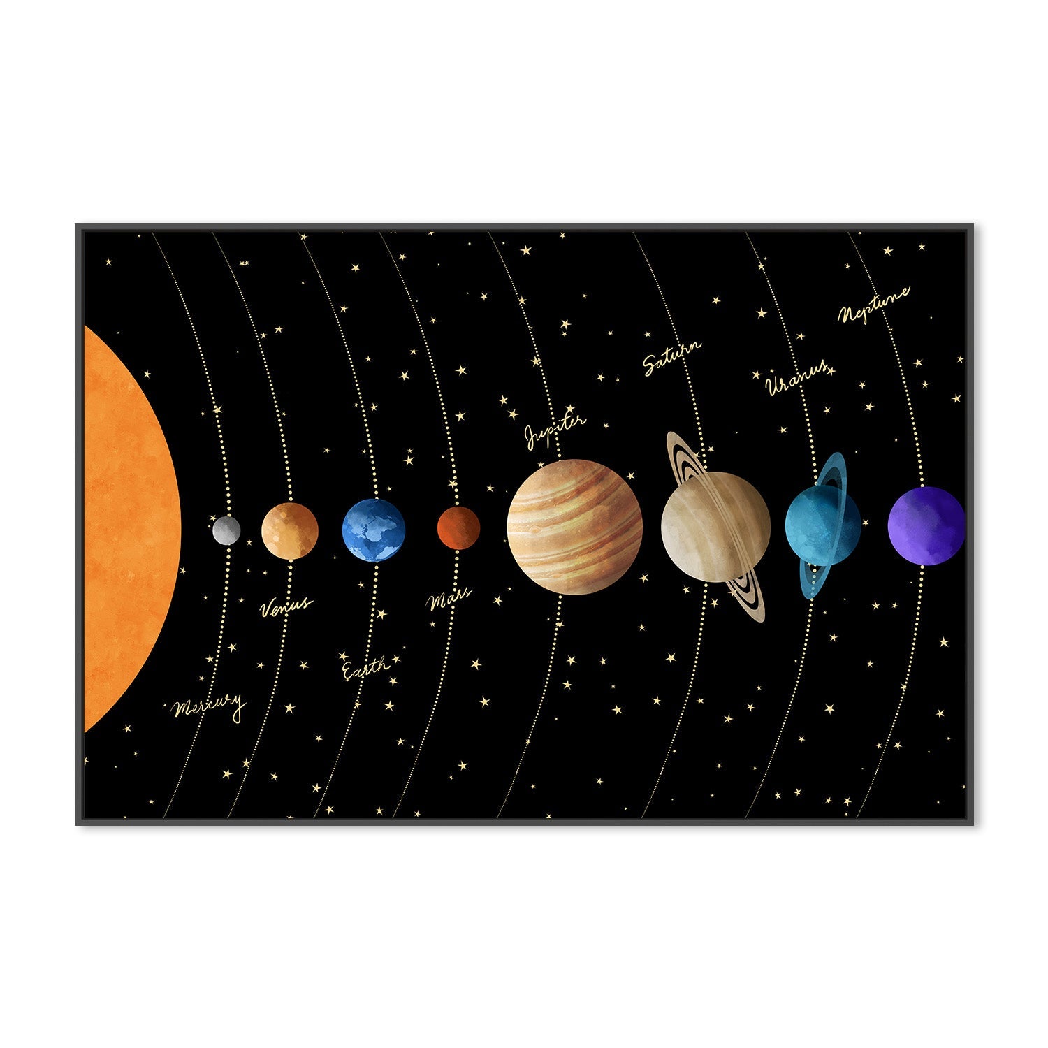 wall-art-print-canvas-poster-framed-Solar Symphony-3