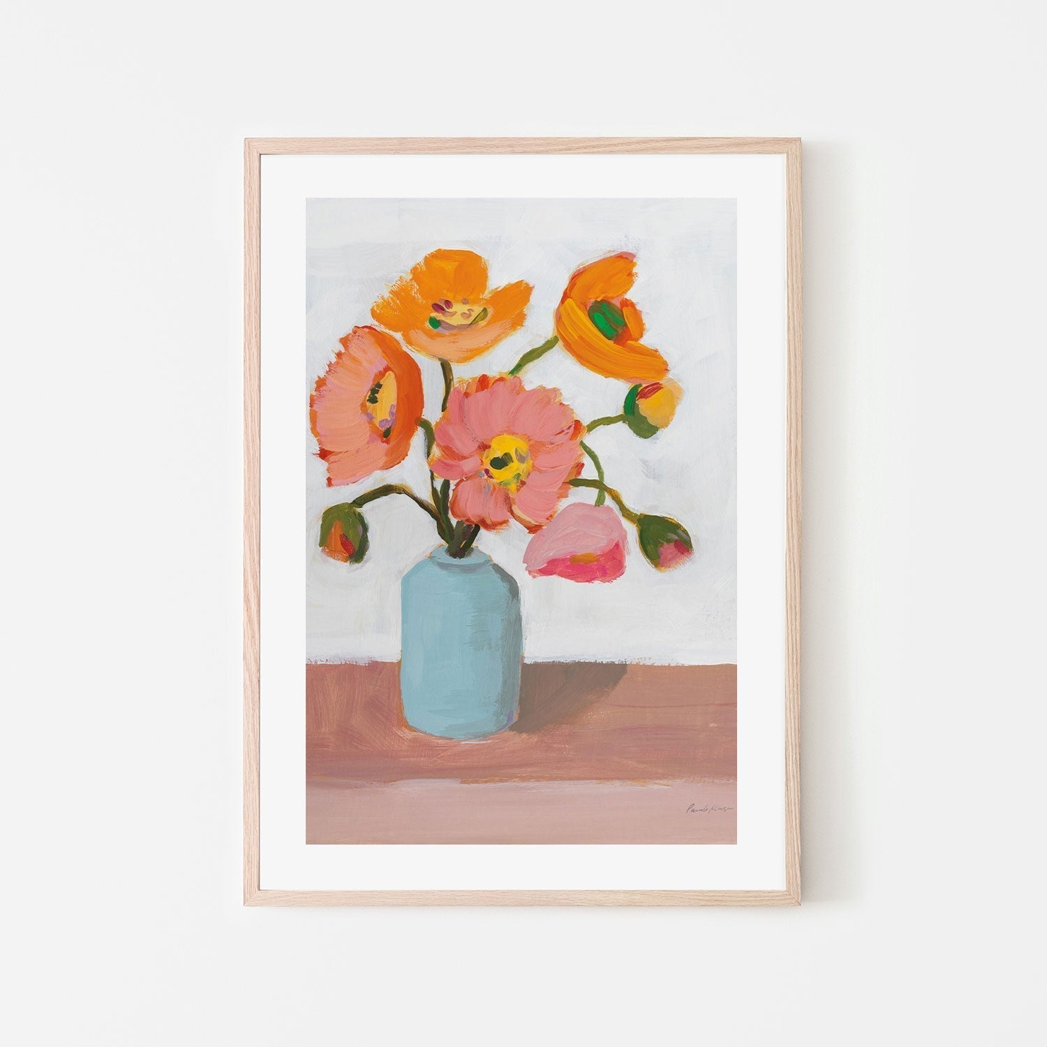wall-art-print-canvas-poster-framed-Sorbet Poppies, Style B-by-Pamela Munger-Gioia Wall Art