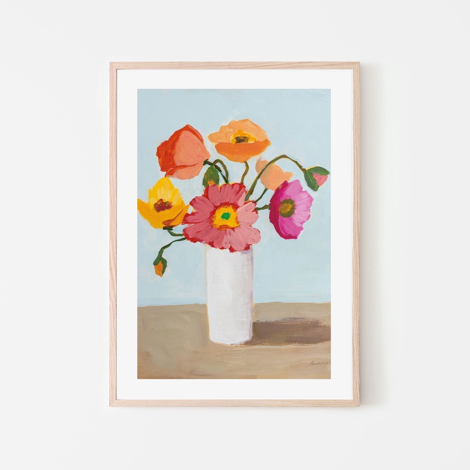 wall-art-print-canvas-poster-framed-Sorbet Poppies, Style C-by-Pamela Munger-Gioia Wall Art