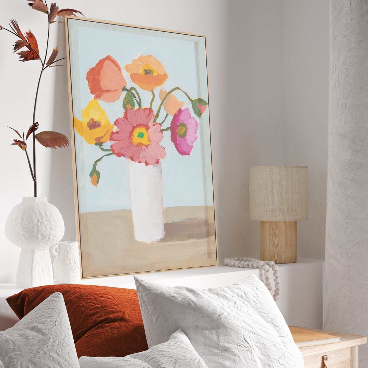 wall-art-print-canvas-poster-framed-Sorbet Poppies, Style C-by-Pamela Munger-Gioia Wall Art
