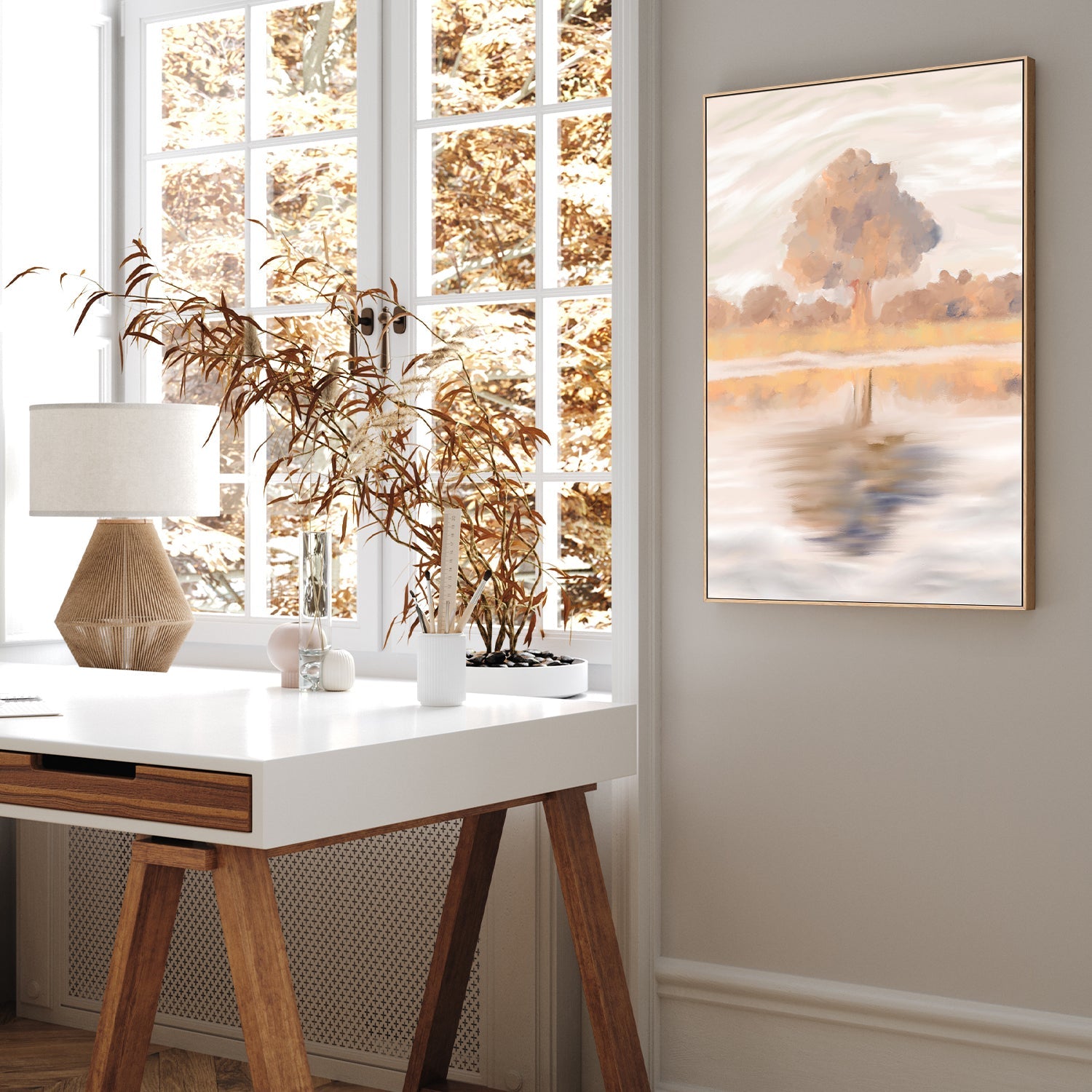 wall-art-print-canvas-poster-framed-Sovereign Reflections of the Jackalberry Tree, Caprivi, Botswana , By Jenna Alheit-7
