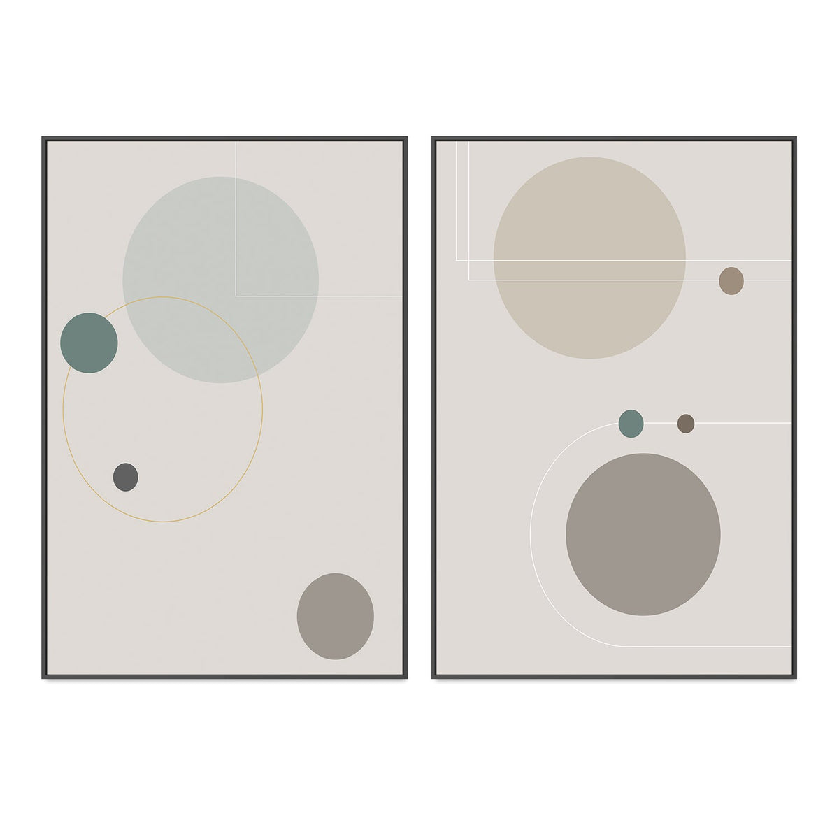wall-art-print-canvas-poster-framed-Space Odyssey, Style A & B, Set Of 2-GIOIA-WALL-ART