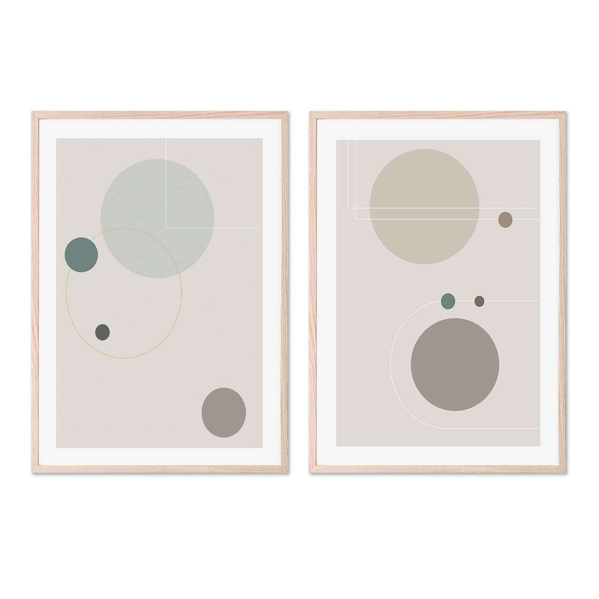 wall-art-print-canvas-poster-framed-Space Odyssey, Style A & B, Set Of 2-GIOIA-WALL-ART