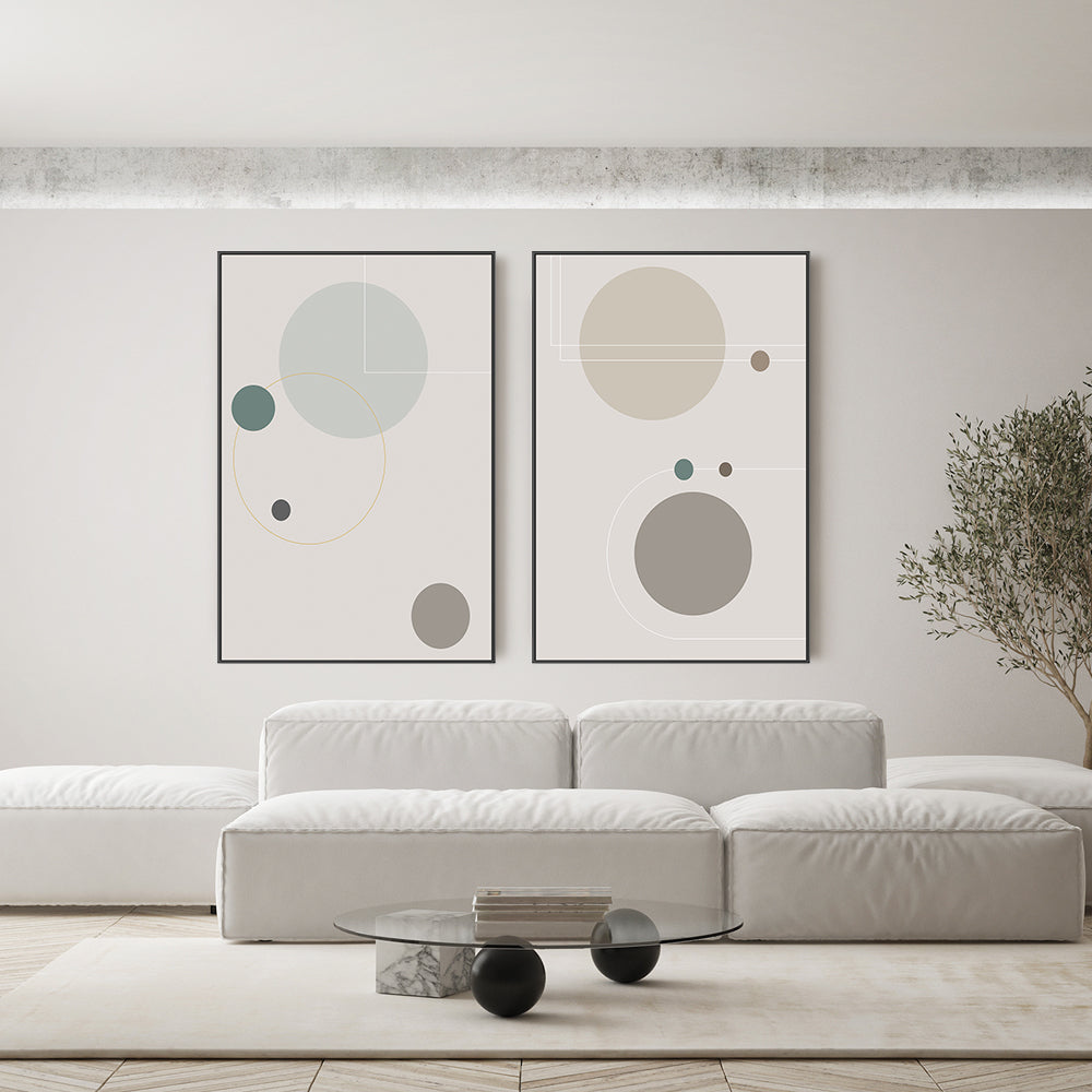 wall-art-print-canvas-poster-framed-Space Odyssey, Style A & B, Set Of 2-GIOIA-WALL-ART