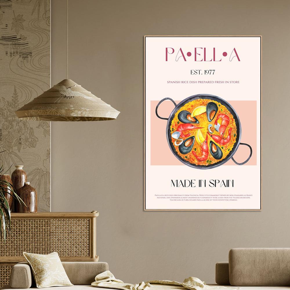 wall-art-print-canvas-poster-framed-Spanish Seafood Paella-2