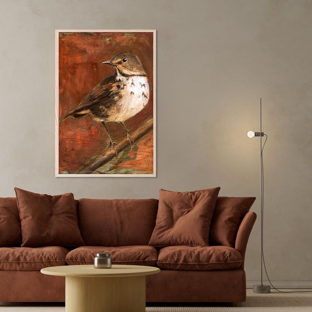 wall-art-print-canvas-poster-framed-Speckled Thrush Perched-8