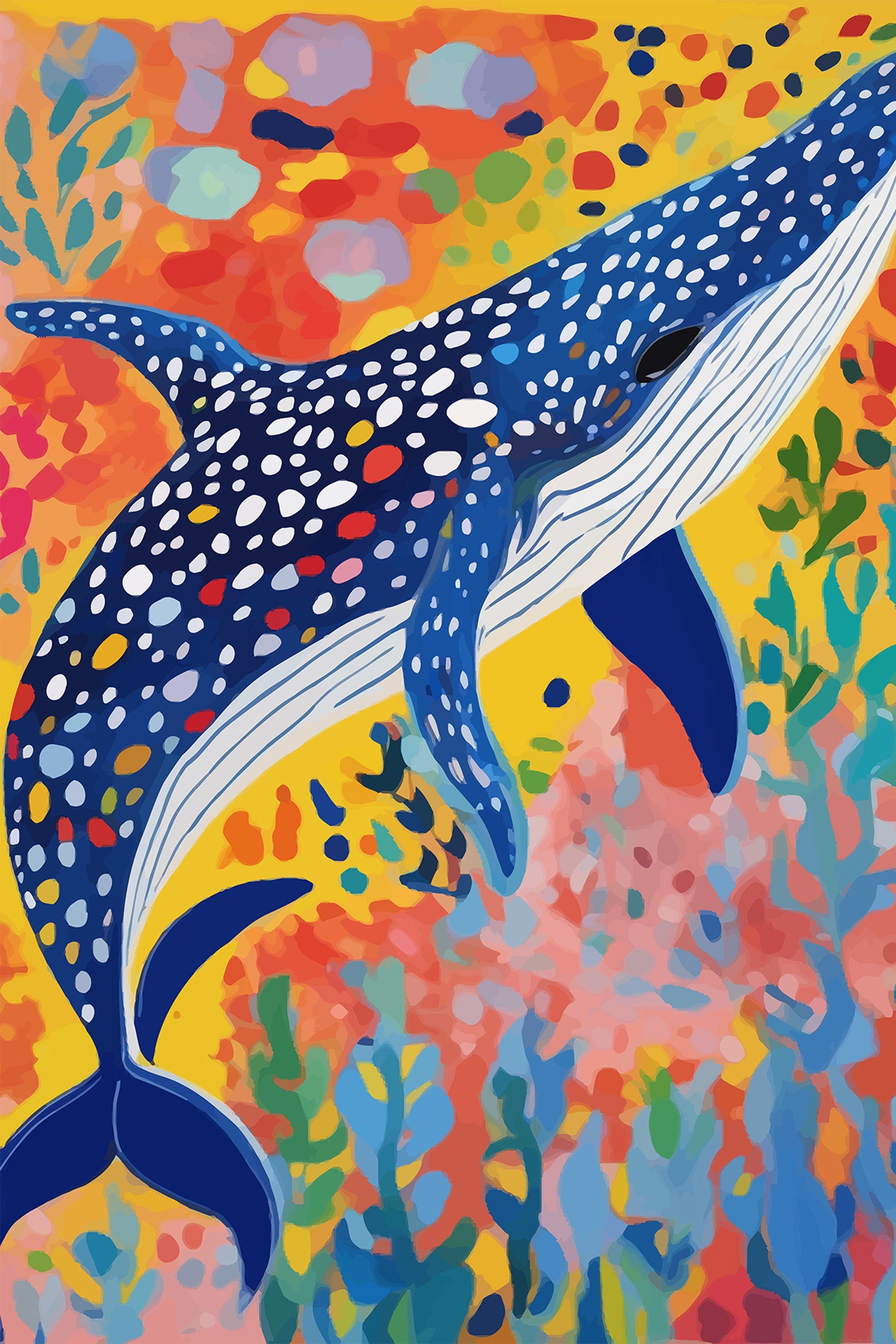wall-art-print-canvas-poster-framed-Spotted Whale-1