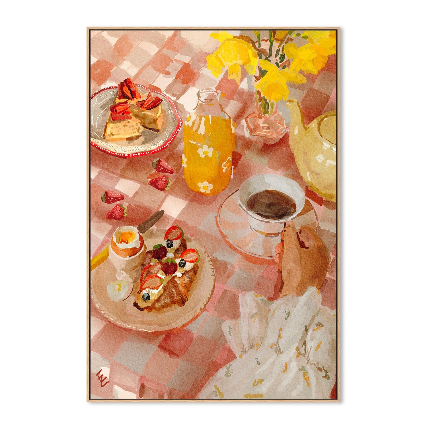wall-art-print-canvas-poster-framed-Spring breakfast-4