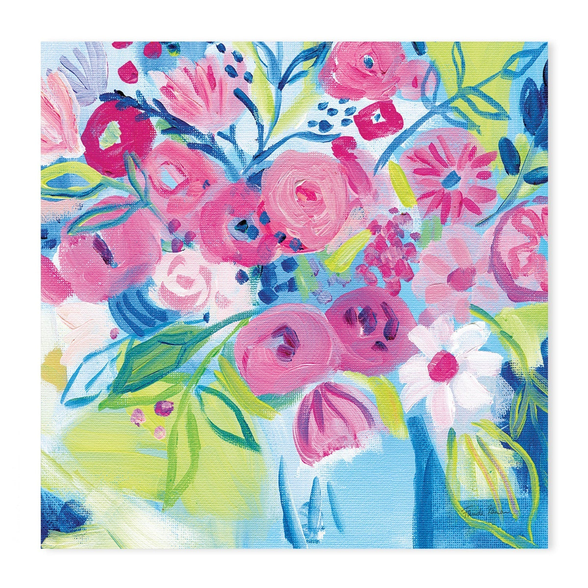 wall-art-print-canvas-poster-framed-Spring Burst, Style A & B, Set Of 2 , By Farida Zaman-GIOIA-WALL-ART