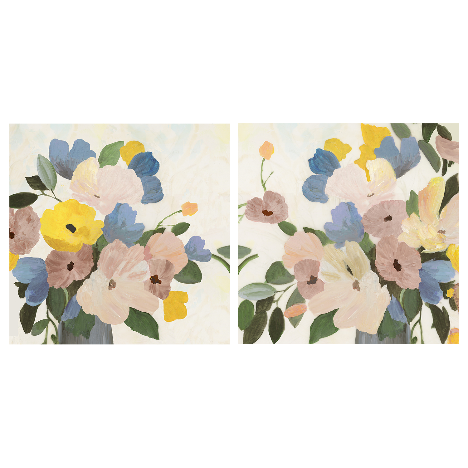 wall-art-print-canvas-poster-framed-Spring Picks, Style A & B, Set Of 2 , By Asia Jensen-1