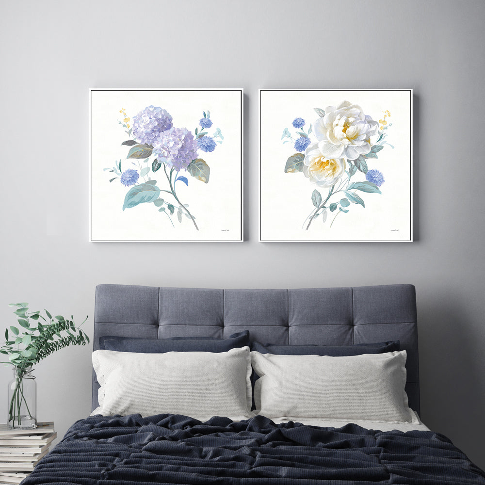wall-art-print-canvas-poster-framed-Spring Simplicity, Style A & B, Set Of 2 , By Danhui Nai-GIOIA-WALL-ART
