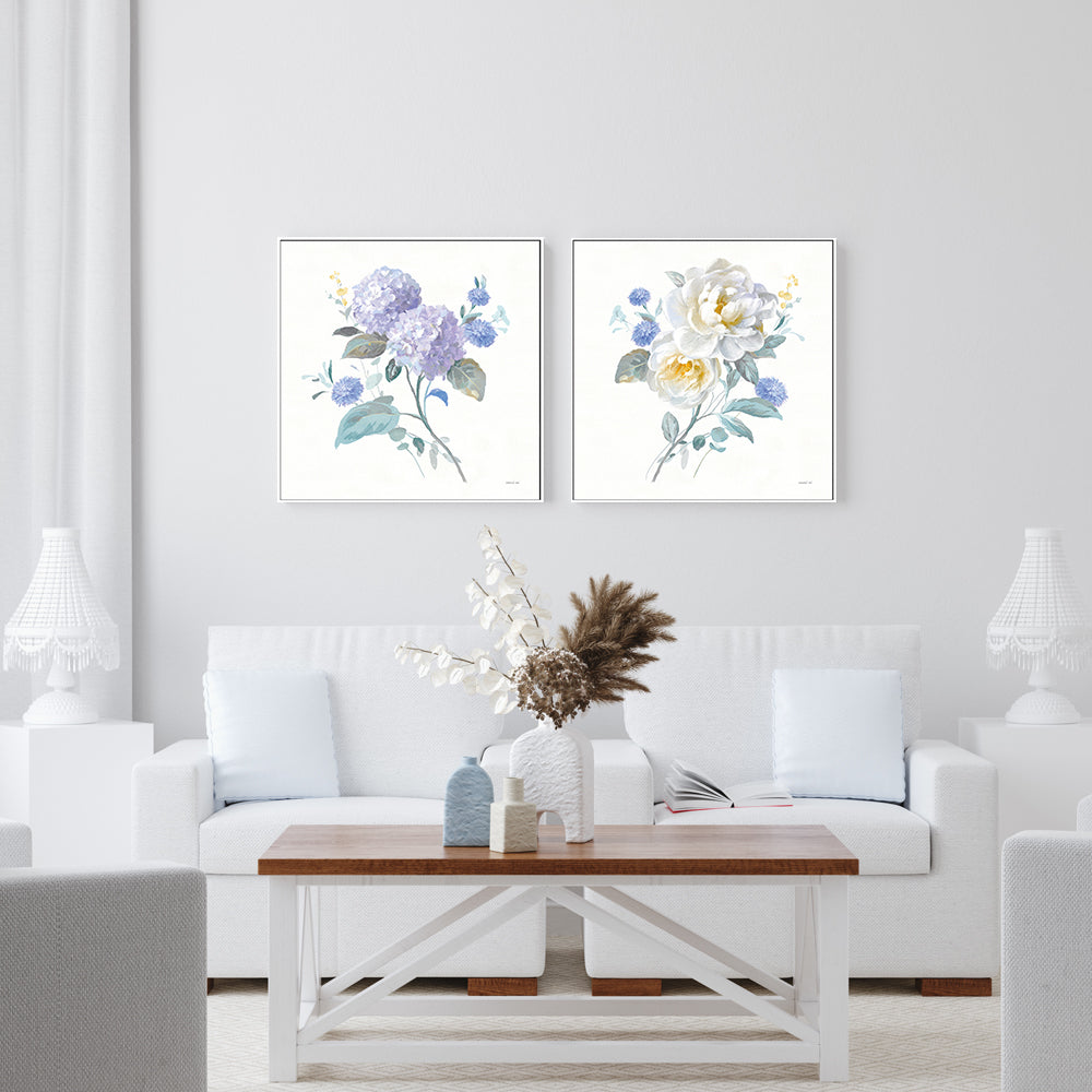 wall-art-print-canvas-poster-framed-Spring Simplicity, Style A & B, Set Of 2 , By Danhui Nai-GIOIA-WALL-ART