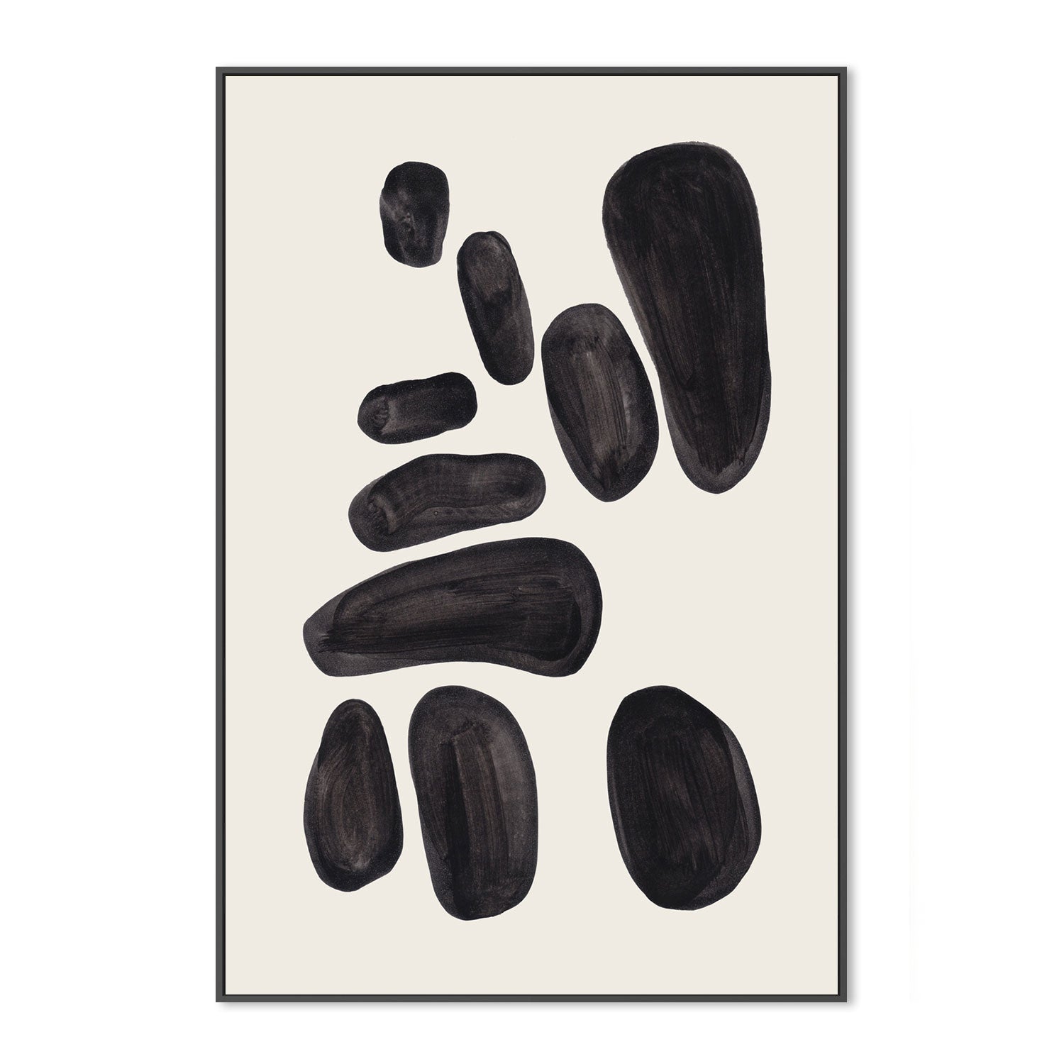wall-art-print-canvas-poster-framed-Stacked Pebbles , By Ejaaz Haniff-GIOIA-WALL-ART