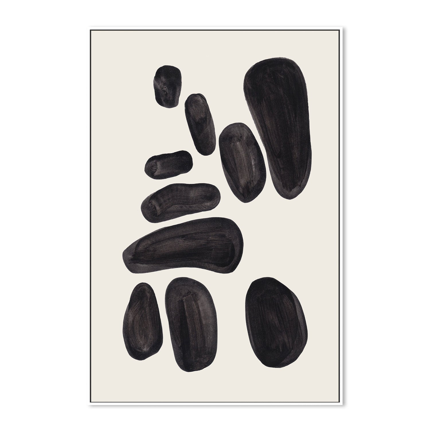 wall-art-print-canvas-poster-framed-Stacked Pebbles , By Ejaaz Haniff-GIOIA-WALL-ART