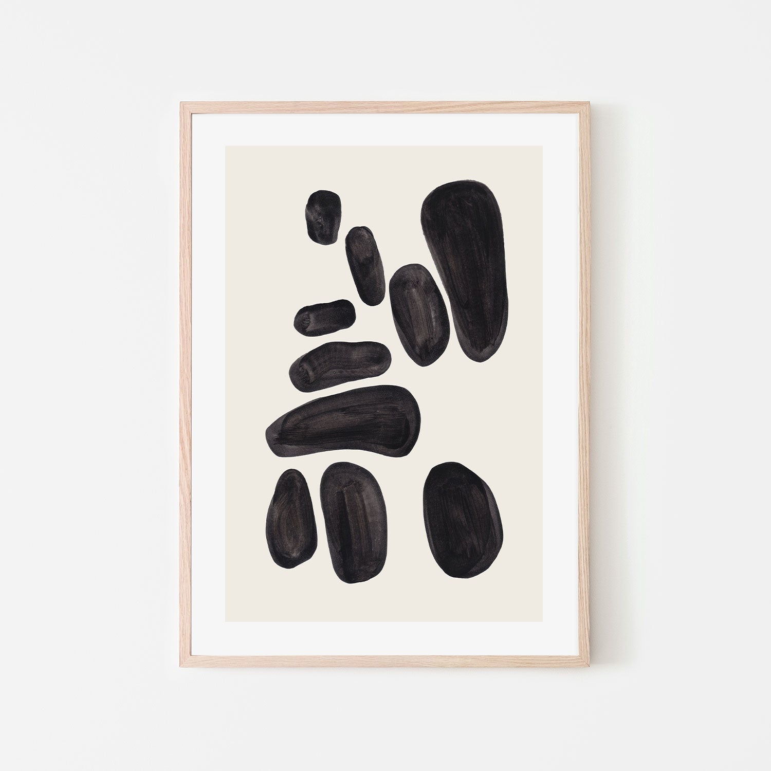 wall-art-print-canvas-poster-framed-Stacked Pebbles , By Ejaaz Haniff-GIOIA-WALL-ART