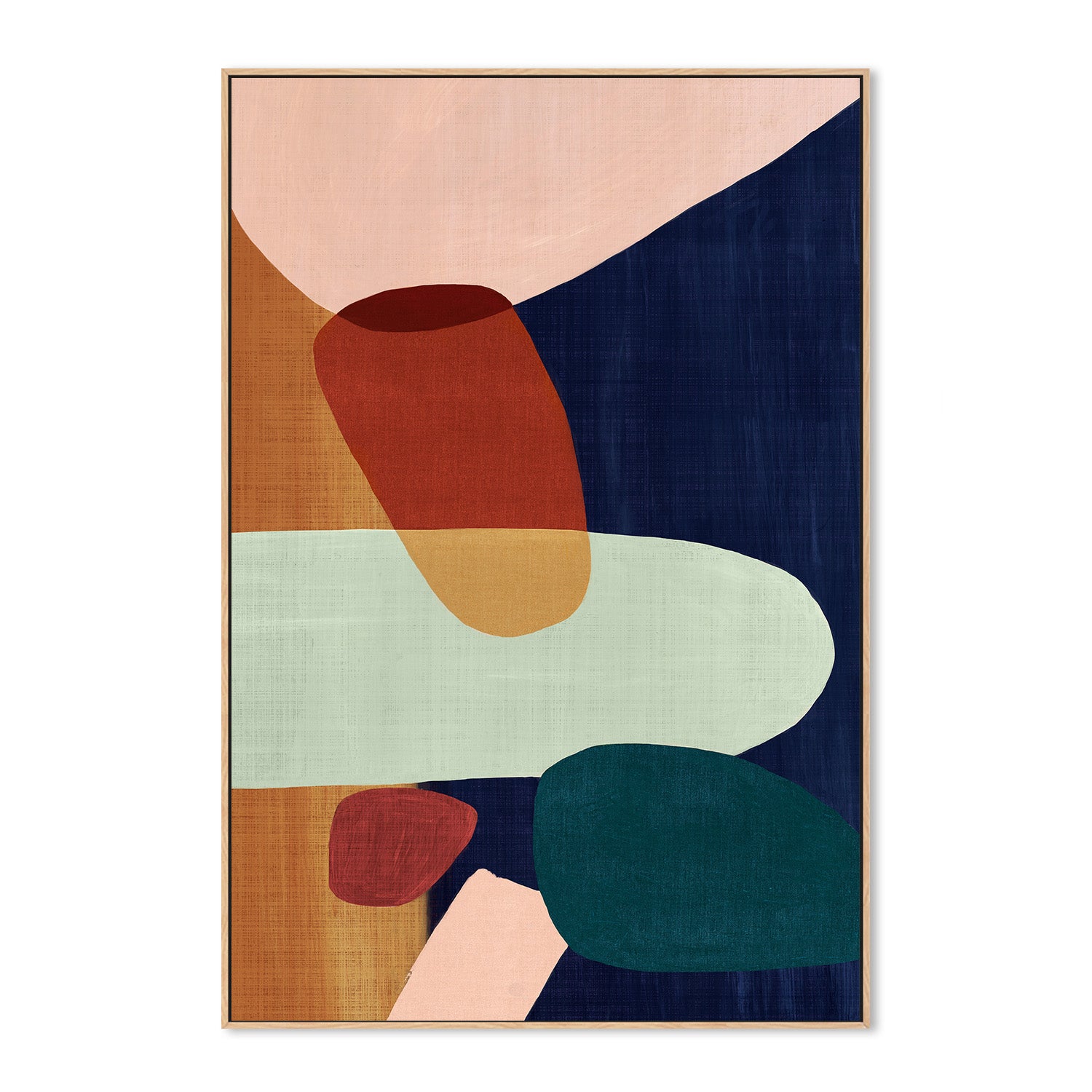 wall-art-print-canvas-poster-framed-Stacking Pebbles, Style A , By Eva Watts-4