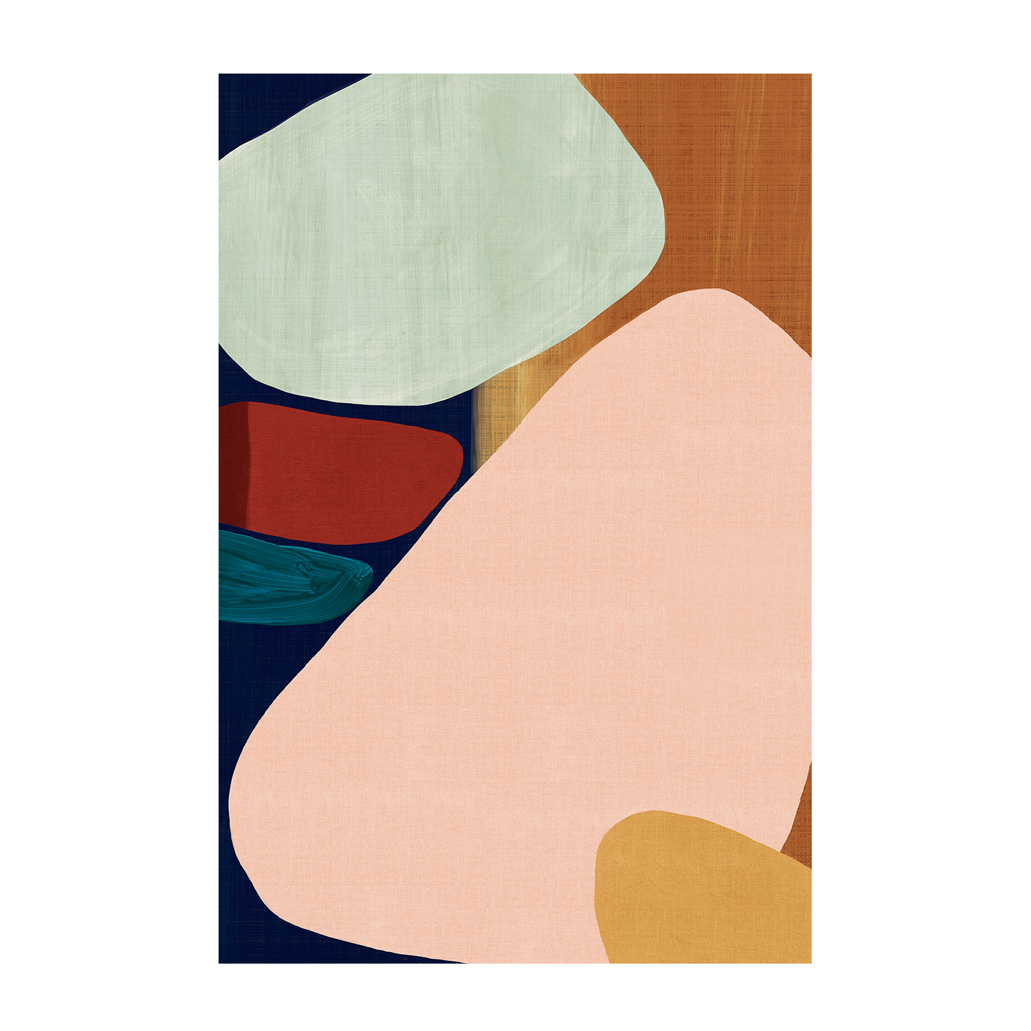 wall-art-print-canvas-poster-framed-Stacking Pebbles, Style B , By Eva Watts-1
