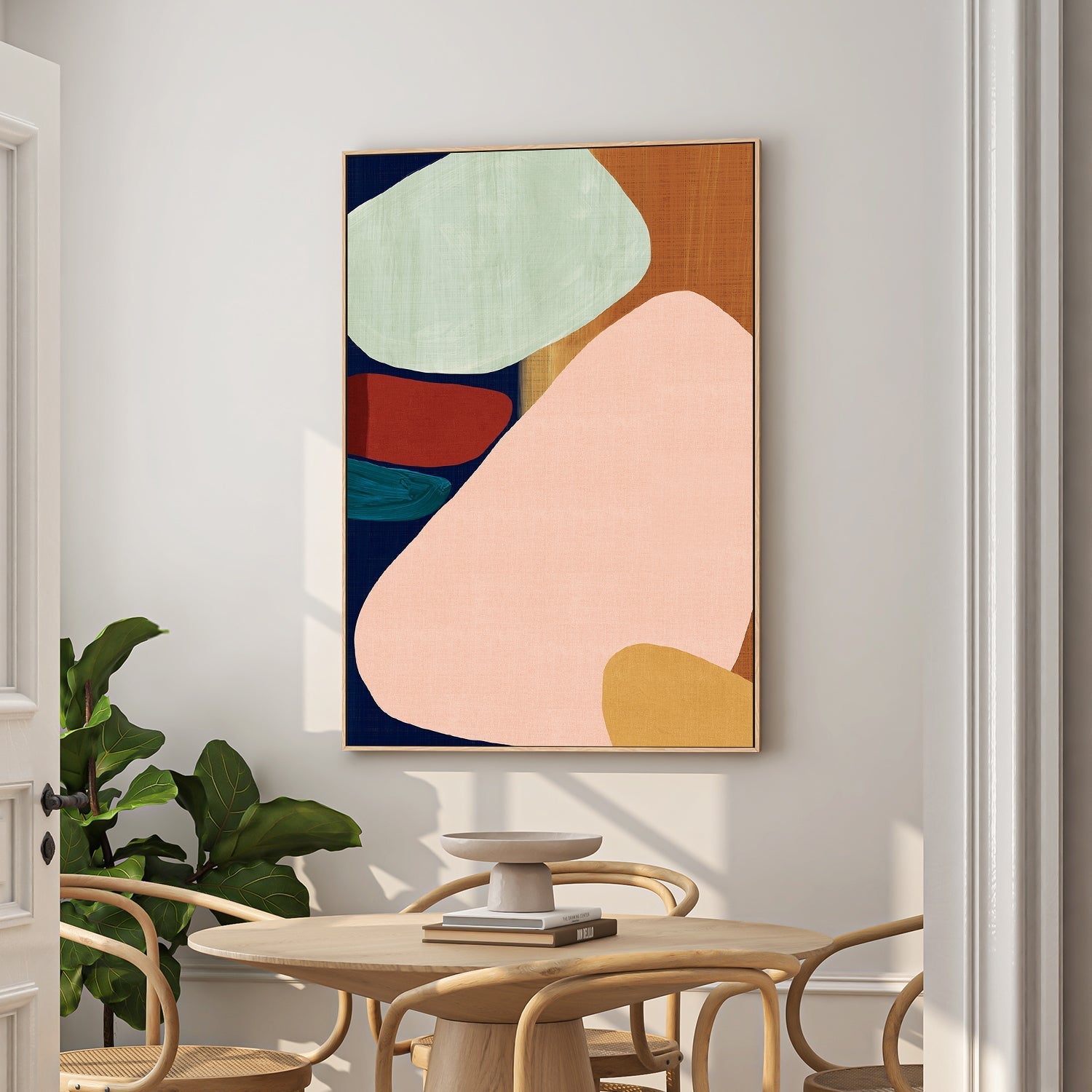 wall-art-print-canvas-poster-framed-Stacking Pebbles, Style B , By Eva Watts-2