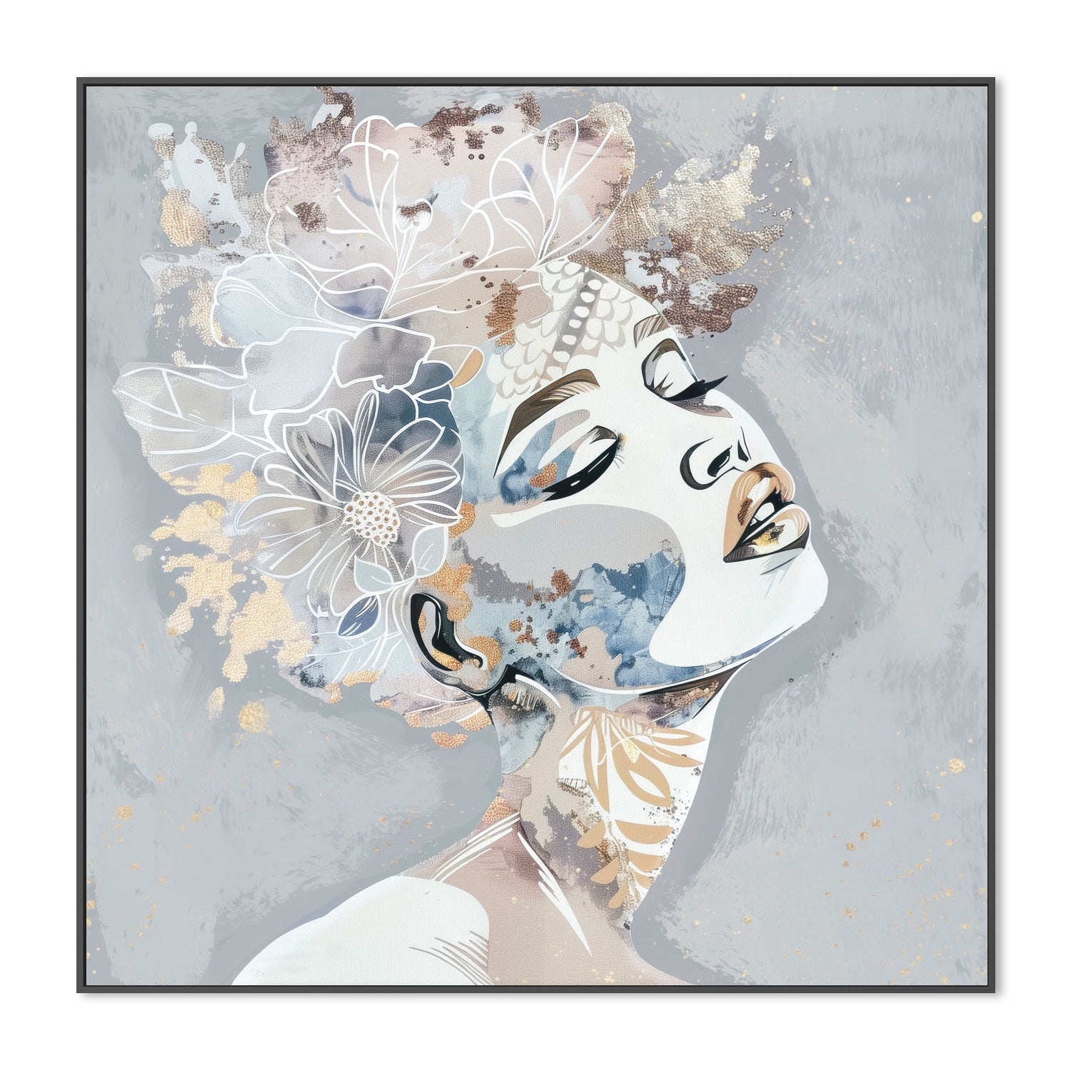 wall-art-print-canvas-poster-framed-Stardust Blue By Bella Eve , By Bella Eve-3