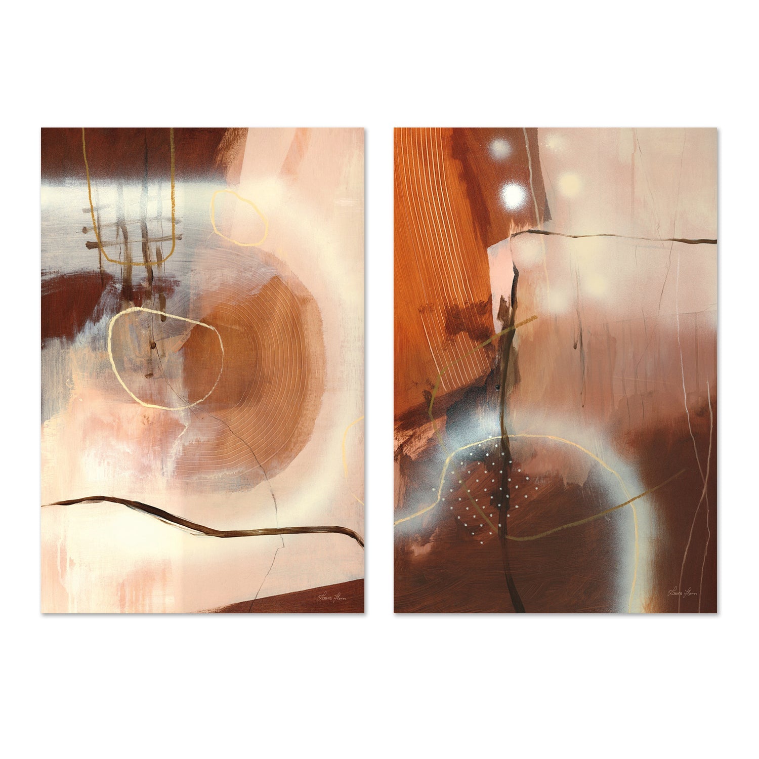 wall-art-print-canvas-poster-framed-Stick & Wood, Set of 2-by-Laura Horn-Gioia Wall Art