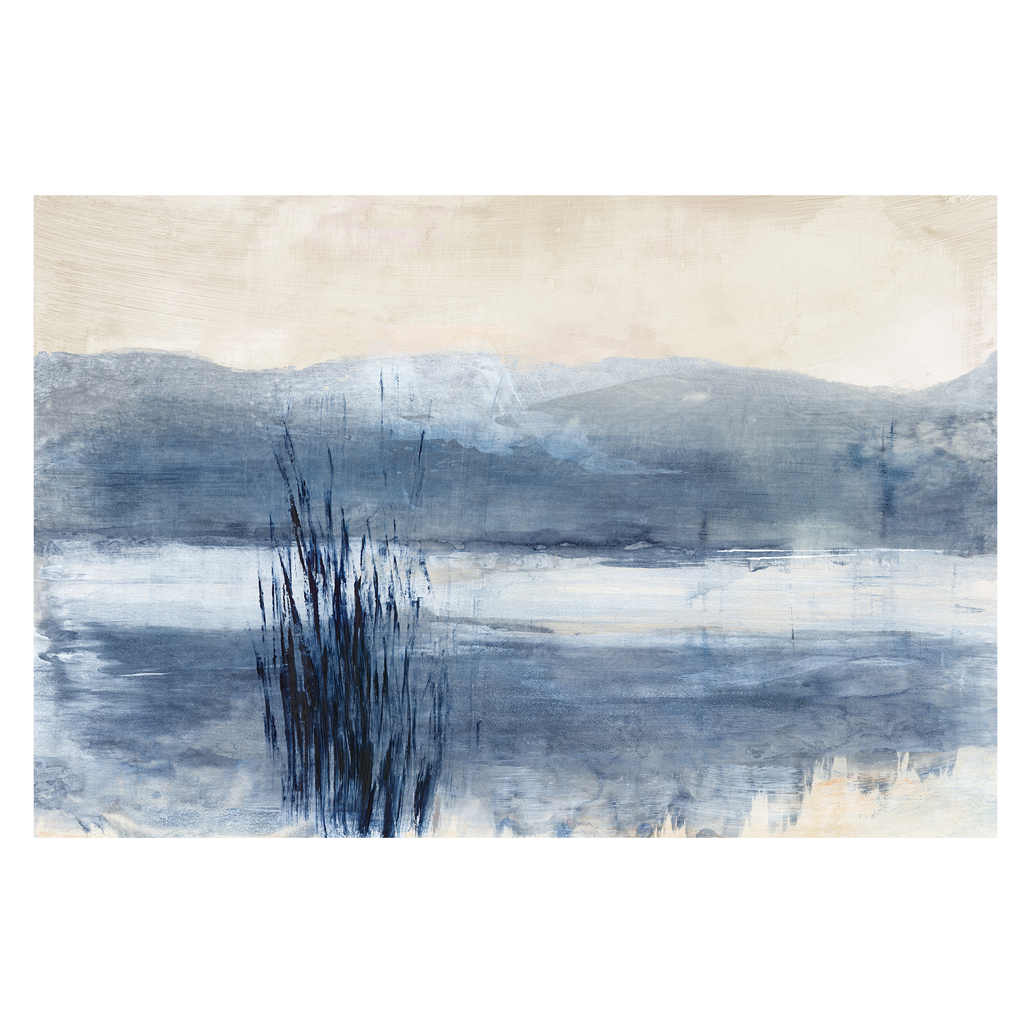 wall-art-print-canvas-poster-framed-Still Blue Water, Style A , By Maya Woods-1