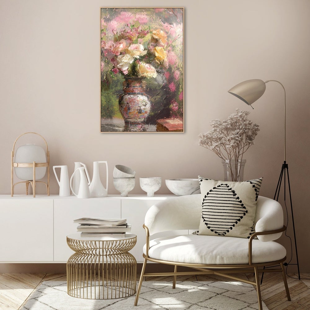 wall-art-print-canvas-poster-framed-Still Life With Flowers, By Andrey Morozov-by-Plus X Studio-Gioia Wall Art