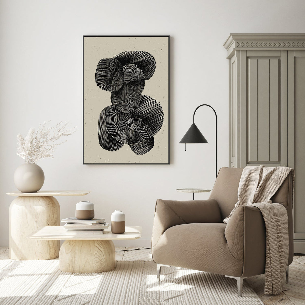 wall-art-print-canvas-poster-framed-Straw, Style B , By Treechild-GIOIA-WALL-ART