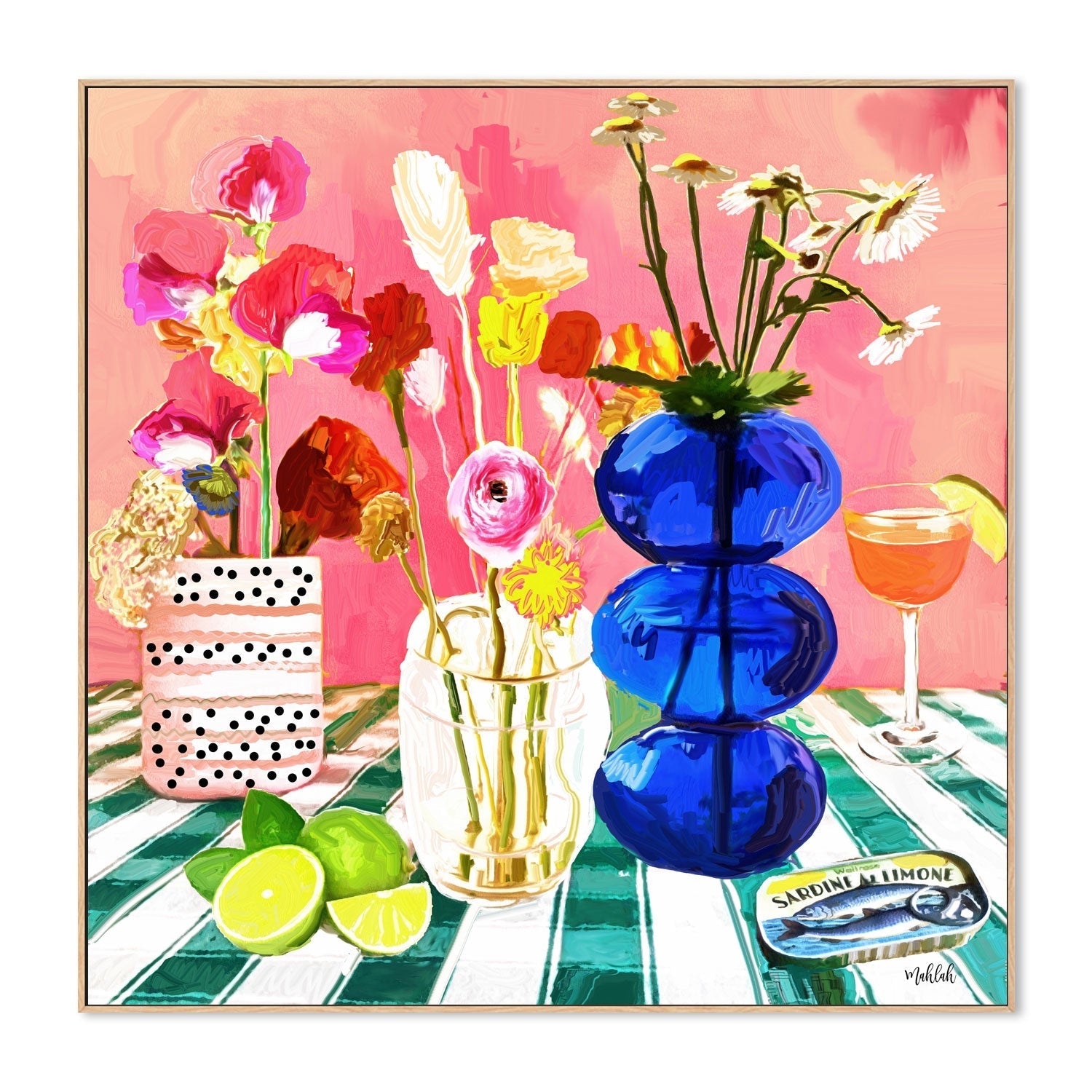 wall-art-print-canvas-poster-framed-Stripe Snack , By Inkheart Designs-4