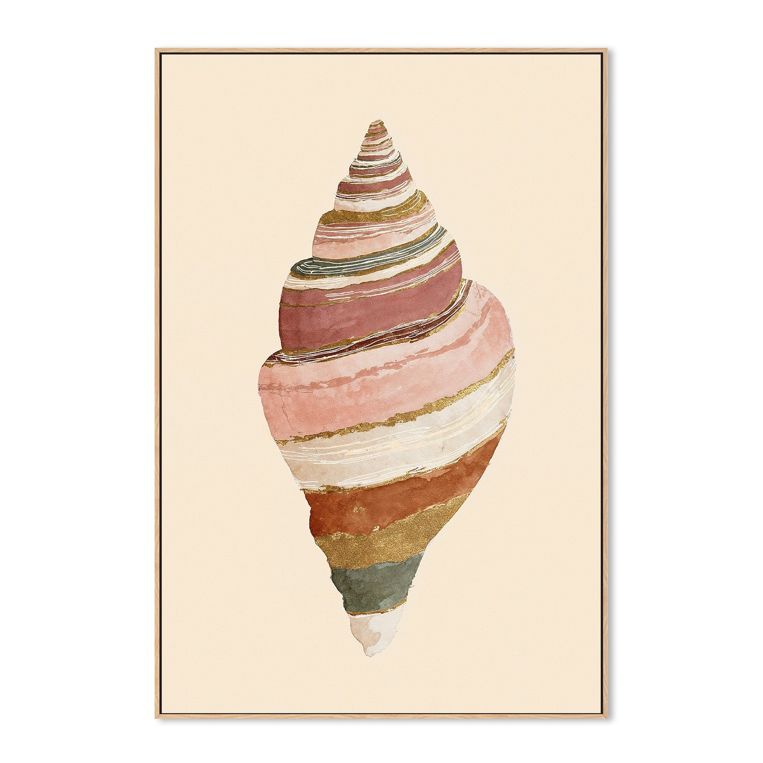 wall-art-print-canvas-poster-framed-Striped Shell-4