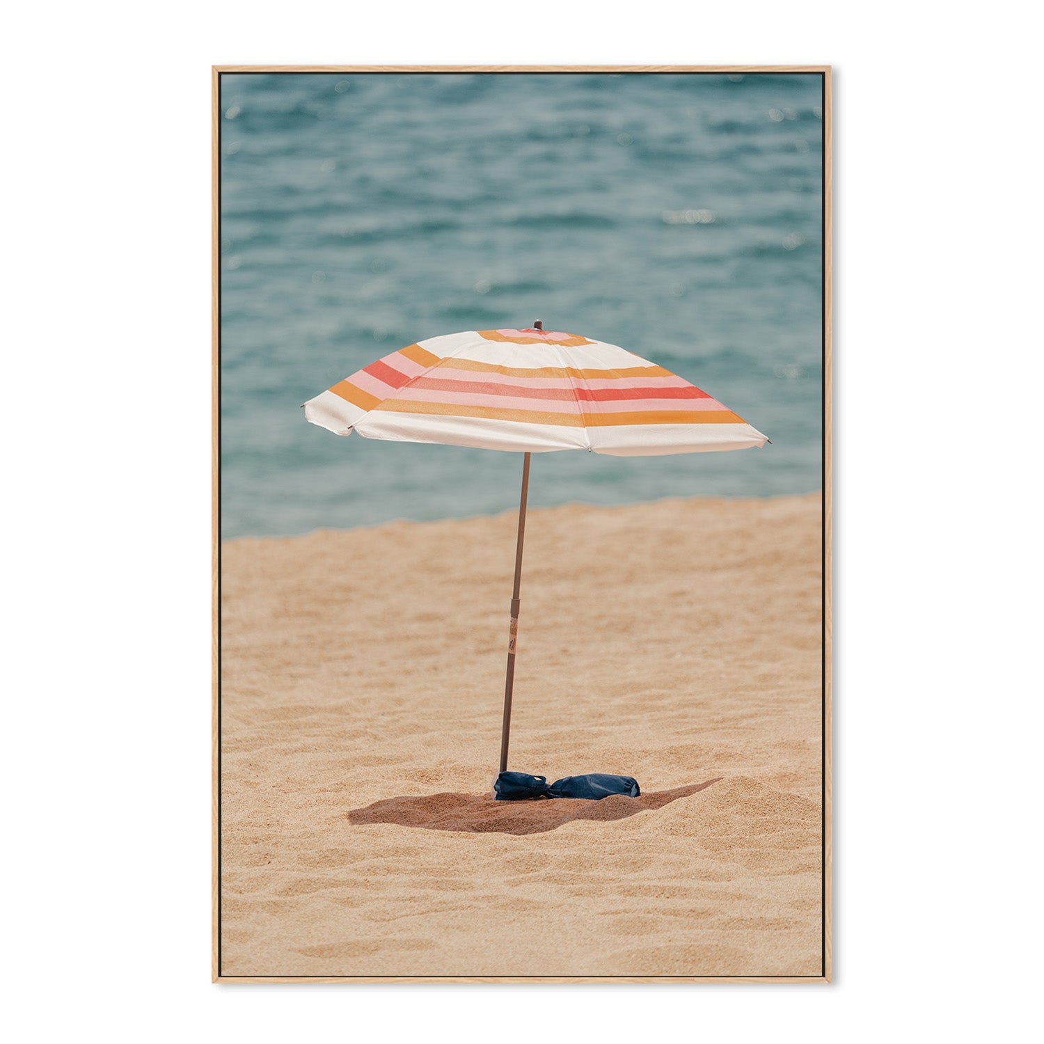 wall-art-print-canvas-poster-framed-Striped Umbrella-4