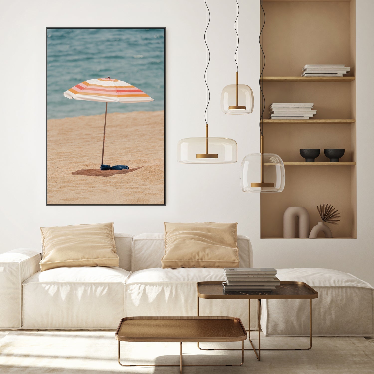 wall-art-print-canvas-poster-framed-Striped Umbrella-8