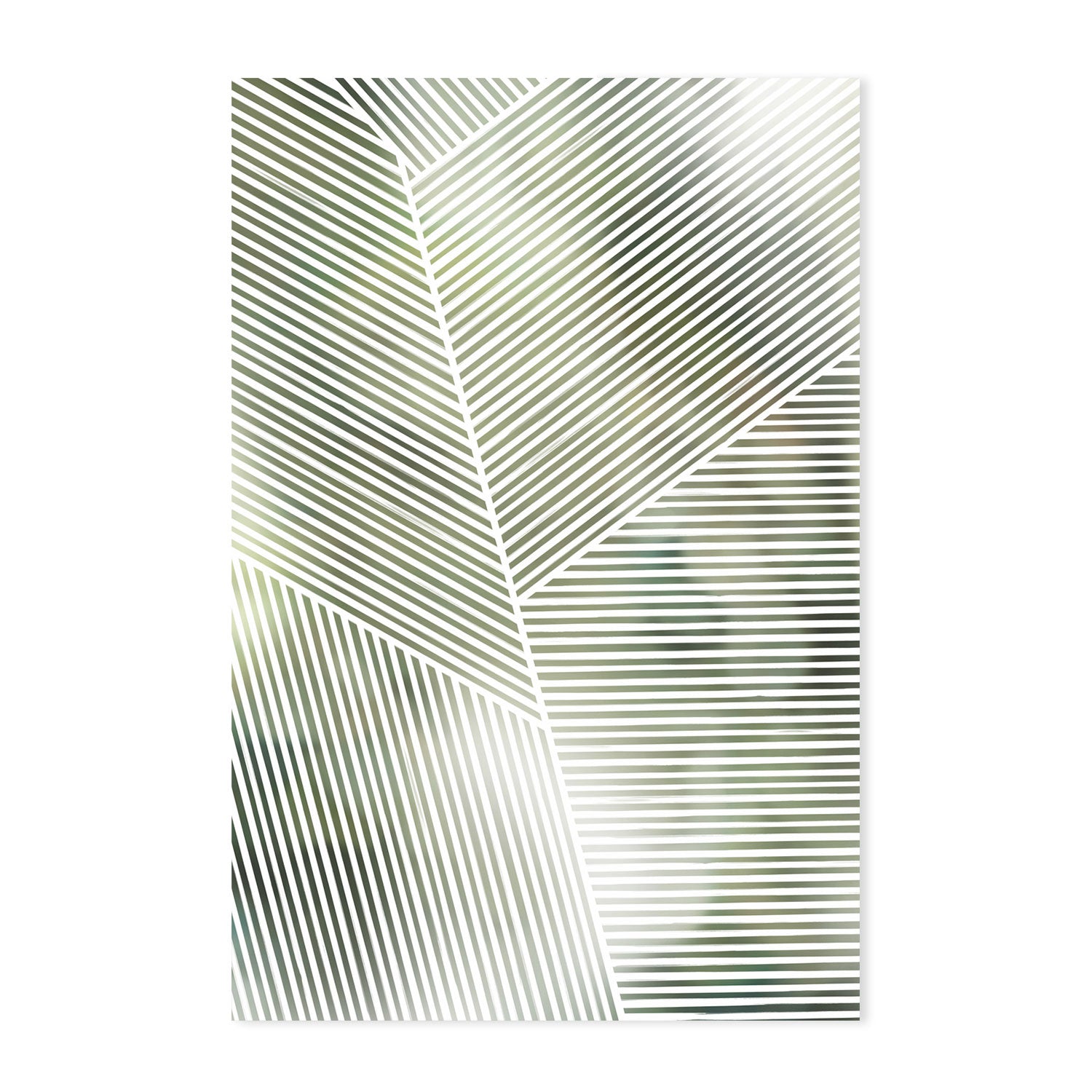 wall-art-print-canvas-poster-framed-Stripes Abstract Green-by-Dear Musketeer Studio-Gioia Wall Art