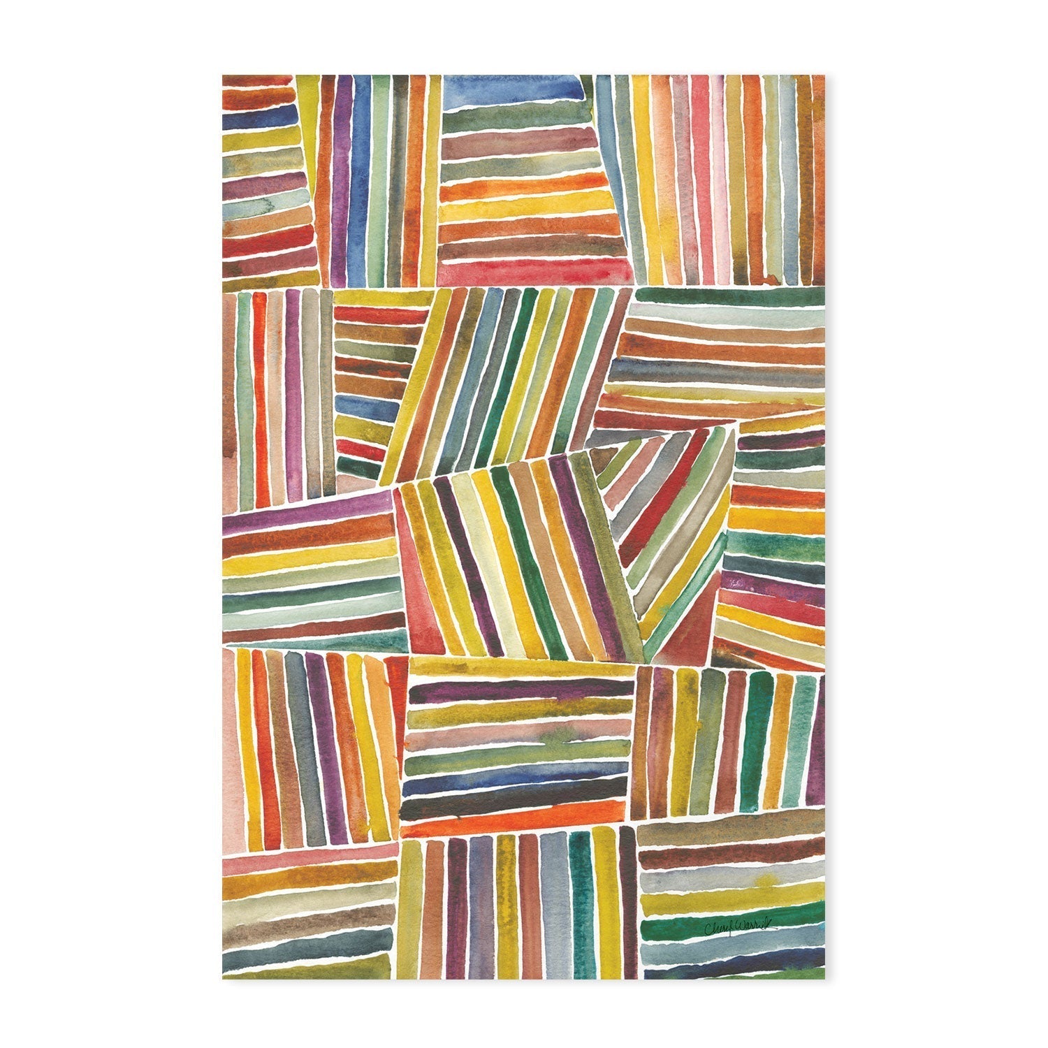 wall-art-print-canvas-poster-framed-Stripes, Style A-GIOIA-WALL-ART