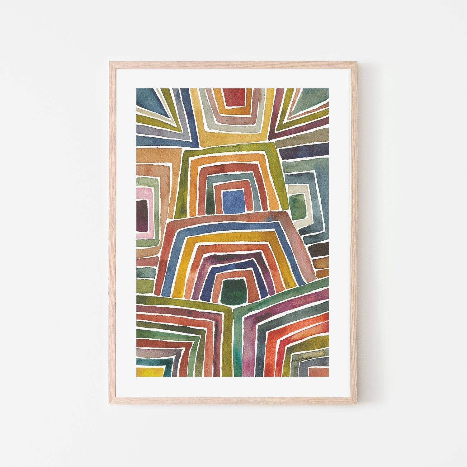 wall-art-print-canvas-poster-framed-Stripes, Style B-GIOIA-WALL-ART