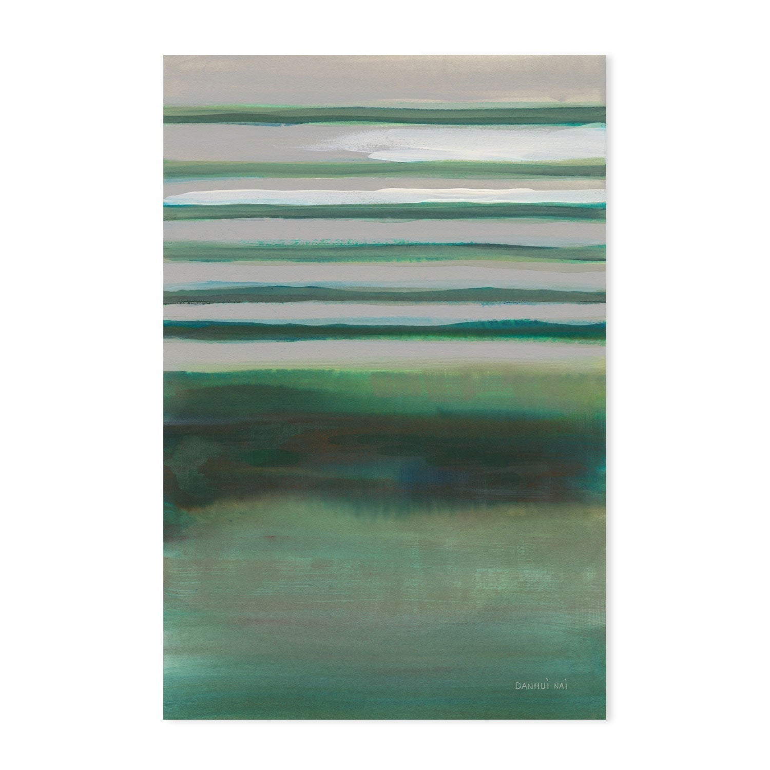 wall-art-print-canvas-poster-framed-Study in Green, Style A-by-Danhui Nai-Gioia Wall Art