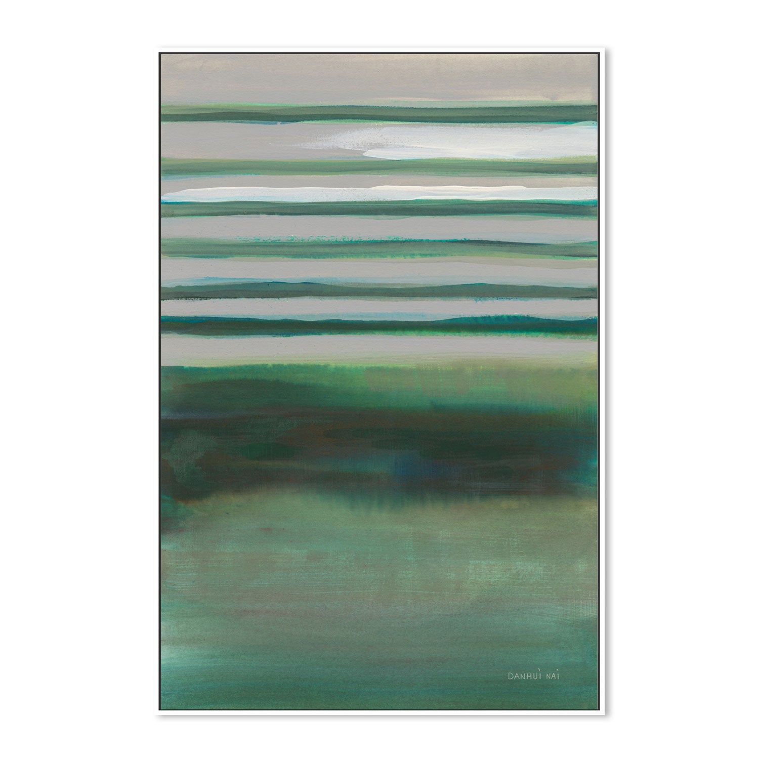 wall-art-print-canvas-poster-framed-Study in Green, Style A-by-Danhui Nai-Gioia Wall Art