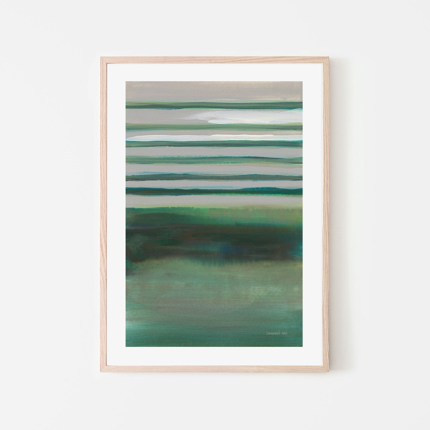 wall-art-print-canvas-poster-framed-Study in Green, Style A-by-Danhui Nai-Gioia Wall Art