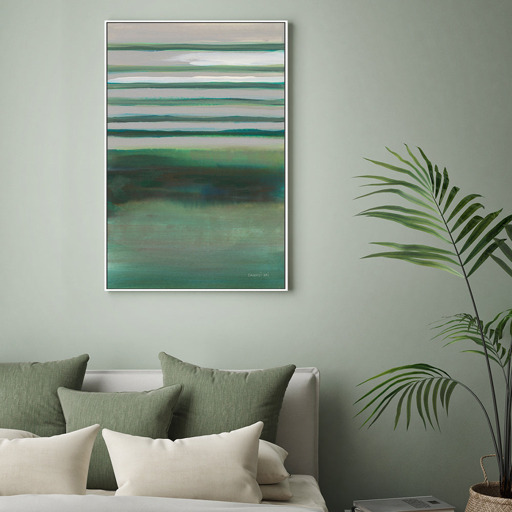 wall-art-print-canvas-poster-framed-Study in Green, Style A-by-Danhui Nai-Gioia Wall Art