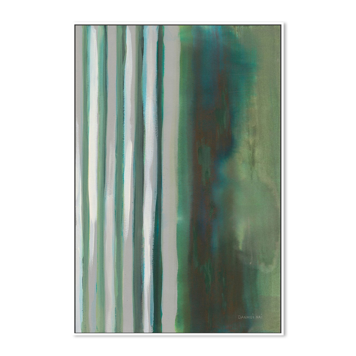 wall-art-print-canvas-poster-framed-Study in Green, Style B-by-Danhui Nai-Gioia Wall Art