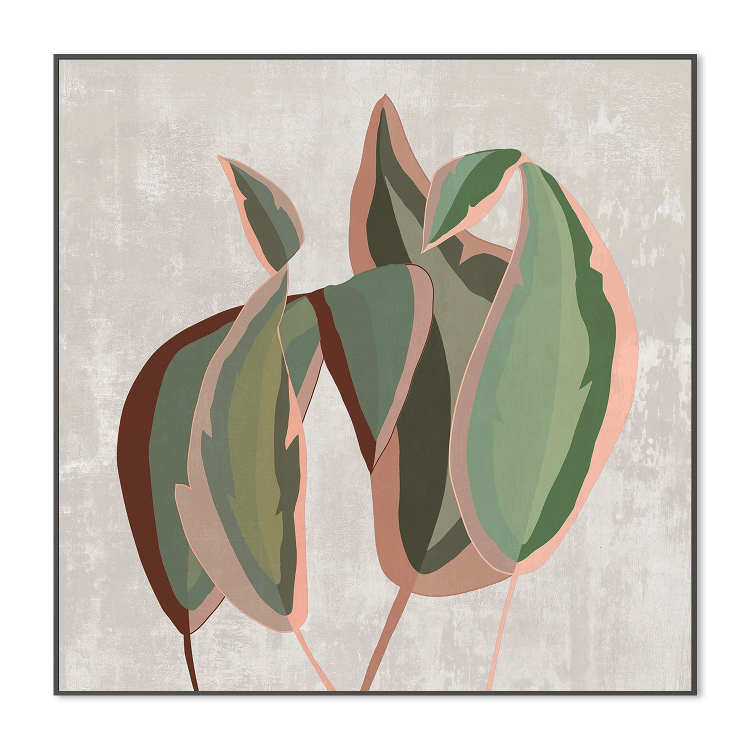 wall-art-print-canvas-poster-framed-Subdued Tropic Fern-3