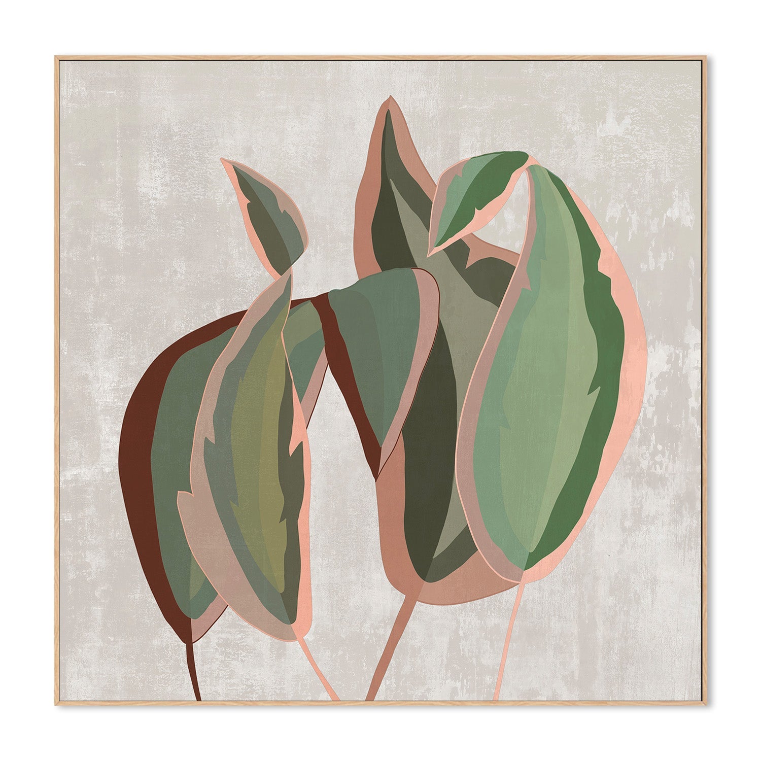 wall-art-print-canvas-poster-framed-Subdued Tropic Fern-4