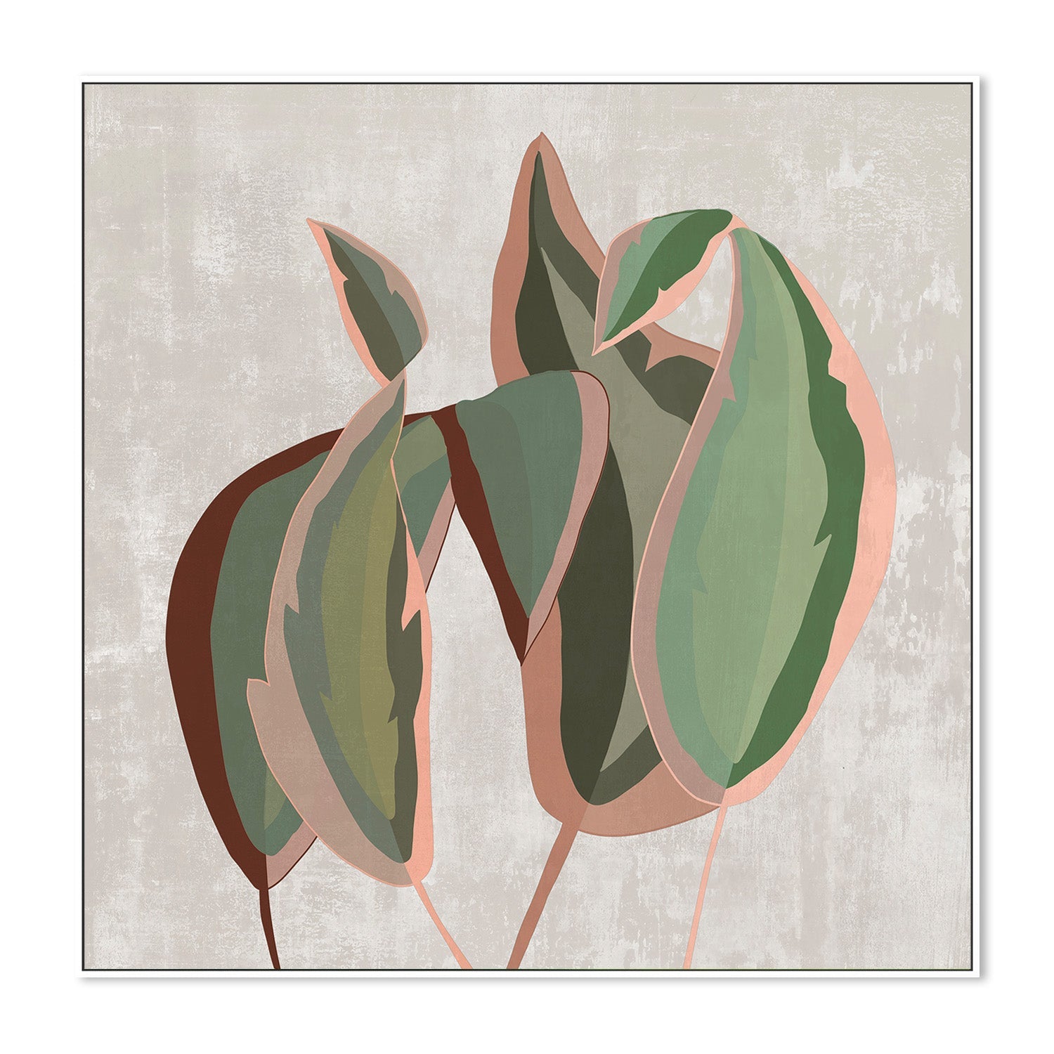 wall-art-print-canvas-poster-framed-Subdued Tropic Fern-5