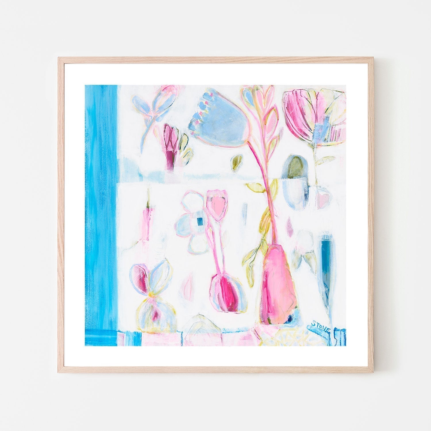 wall-art-print-canvas-poster-framed-Summer Bloom , By Belinda Stone-GIOIA-WALL-ART