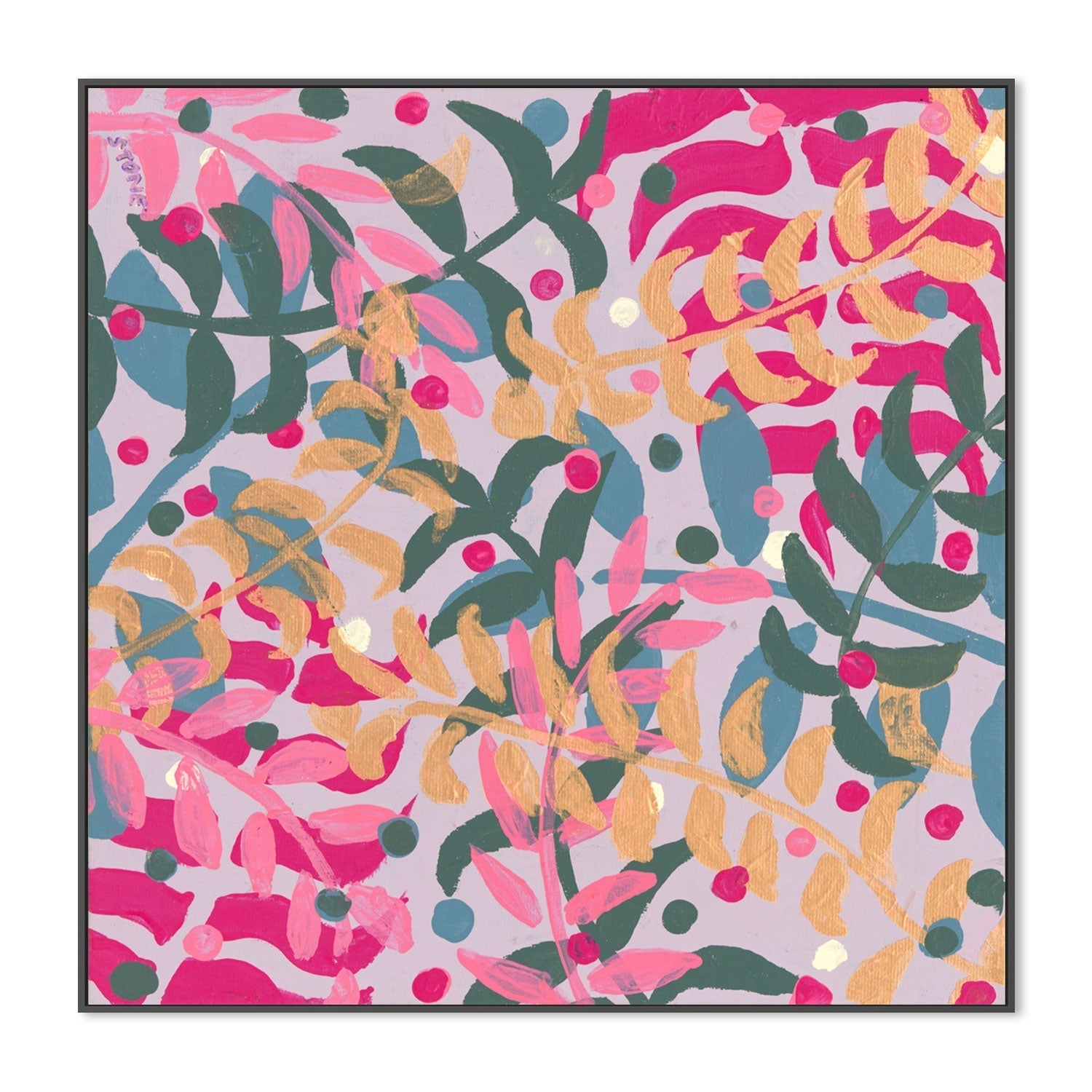 wall-art-print-canvas-poster-framed-Summer Botanical Garden , By Belinda Stone-GIOIA-WALL-ART