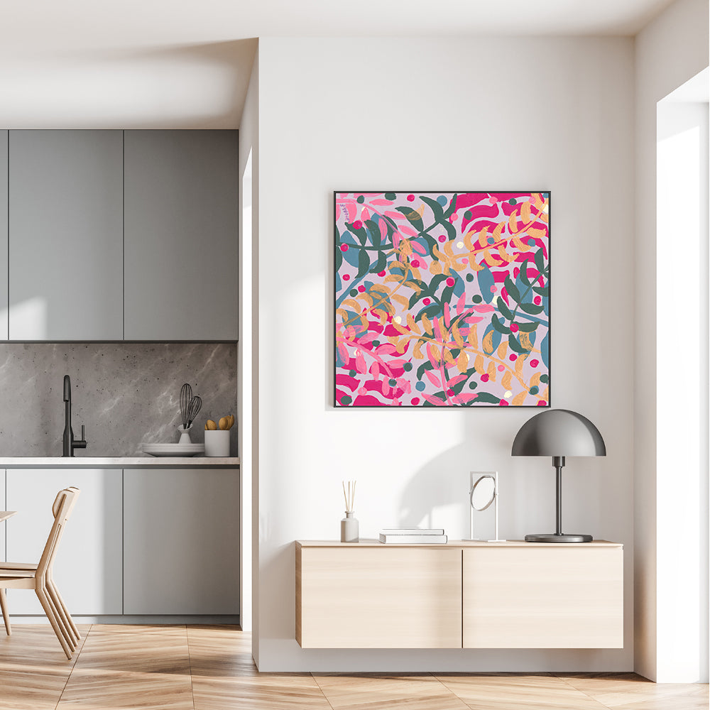 wall-art-print-canvas-poster-framed-Summer Botanical Garden , By Belinda Stone-GIOIA-WALL-ART