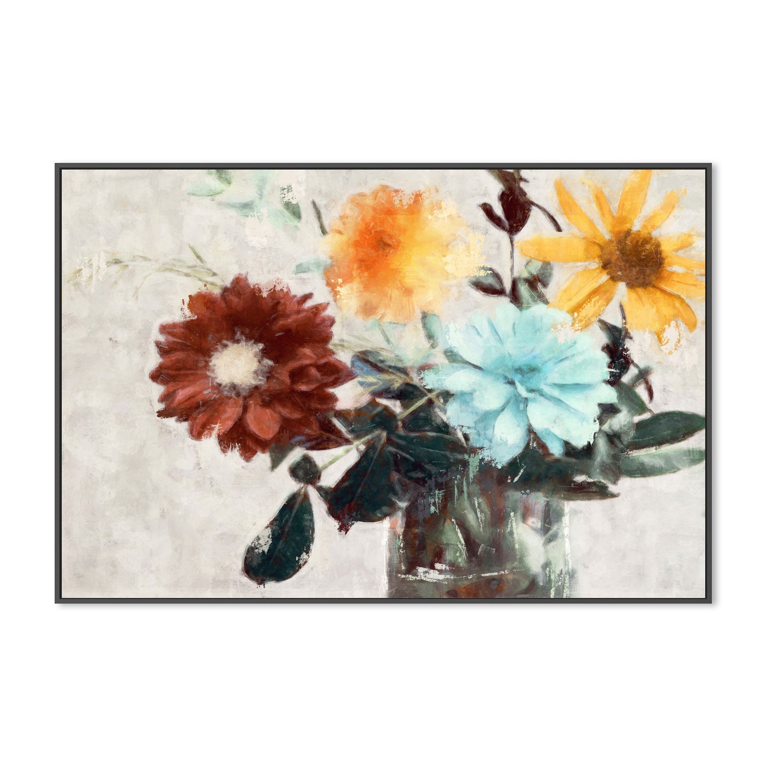 wall-art-print-canvas-poster-framed-Summer Bouquet , By Nina Blue-3